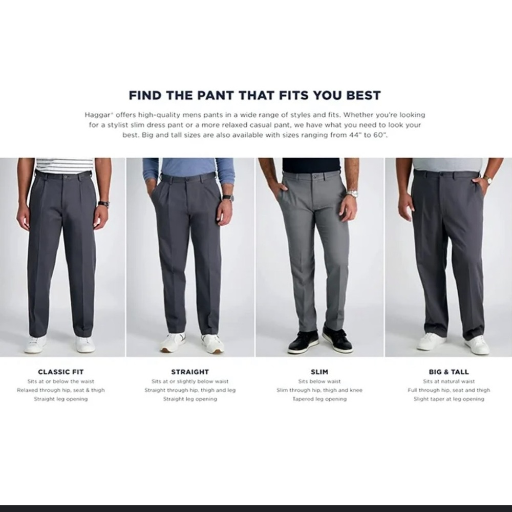Men’s Haggar dress pants classic fit 36 X 32